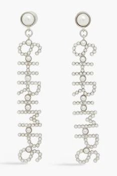 shrimps | Silver-tone faux pearl earrings,商家THE OUTNET US,价格¥284