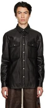 推荐Black Padded Leather Jacket商品