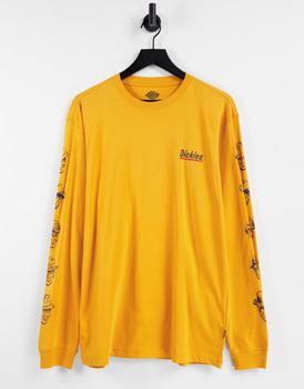 迪克斯新款, DICKIES | Dickies Federal Dam long sleeve t-shirt in orange商品图片 5.4折