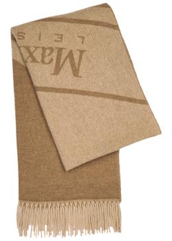 maxmara围巾真假, Max Mara | Udente camel wool-blend scarf商品图片 