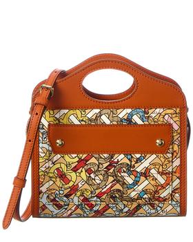 burberry tote, Burberry | Burberry Mini Monogram Leather Pocket Tote商品图片 8.4折