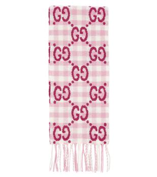 推荐GG wool-blend scarf商品