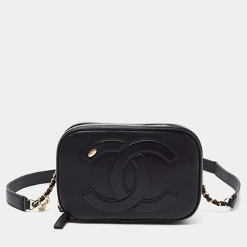 旅行香奈儿包, Chanel | Chanel Black Leather CC Mania Waist Bag商品图片 8.8折, 满1件减$100, 满减