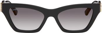 Cartier | Black Cat-Eye Sunglasses商品图片,