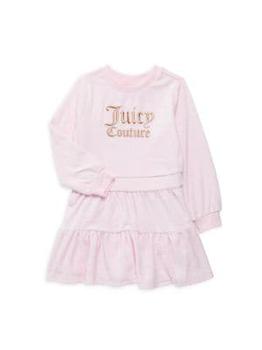 Juicy Couture | Little Girl's Logo Fit & Flare Dress商品图片,5.9折, 2件8折, 满折