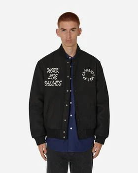 推荐Work Varsity Bomber Jacket Black商品