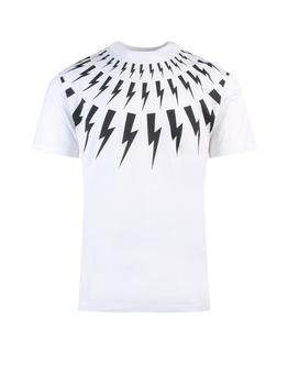 Neil Barrett | Neil Barrett Thunderbolt Print Crewneck T-Shirt商品图片,5.9折起