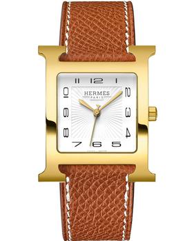 推荐Hermes H Hour 30.5mm Gold Plated Case Unisex Watch 036842WW00商品