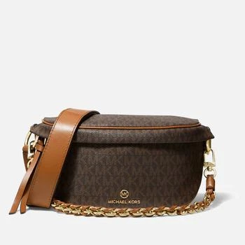 推荐MICHAEL Michael Kors Women's Slater XS Sling Bag - Brown/Acorn商品