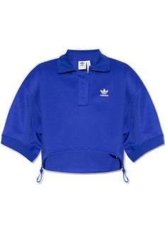 Adidas | Adidas Originals Logo Embroidered Cropped Polo Shirt商品图片,7.6折