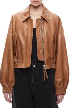 SHOREDITCH SKI CLUB | Elle Leather Bomber Jacket,商家Nordstrom Rack,价格¥3332
