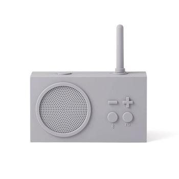 商品Lexon TYKHO 3 FM Radio and Bluetooth Speaker - Ultimate Grey图片