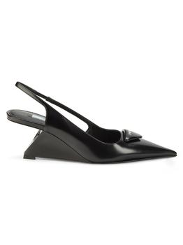 prada鞋帆布鞋, Prada | Leather Slingback Pumps商品图片 7.9折