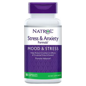Natrol | Stress & Anxiety Formula - Mood & Stress商品图片,第2件5折, 独家减免邮费, 满免
