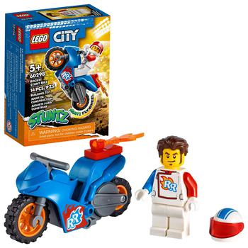商品LEGO | LEGO City Rocket Stunt Bike 60298 Building Kit (14 Pieces),商家Zappos,价格¥58图片