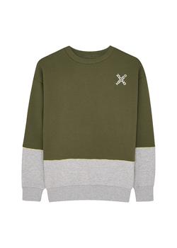 推荐KIDS Colour-blocked cotton-blend sweatshirt (6-12 years)商品