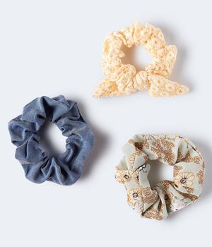 product Aeropostale Women's Lace Bow Scrunchie 3-Pack image