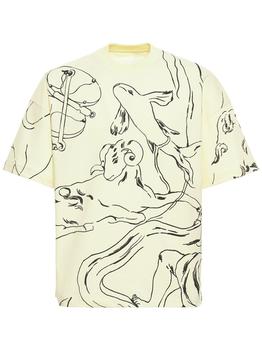 推荐Astrology Print Cotton Jersey T-shirt商品