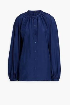 推荐Bowell gathered silk-habotai blouse商品