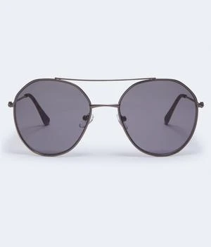 Aeropostale | Aeropostale Men's Rounded Geometric Top-Bar Sunglasses 4折