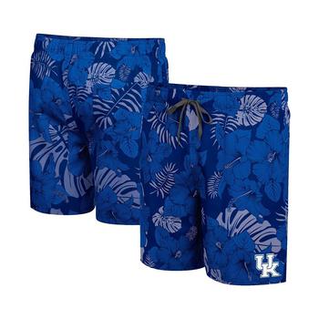 推荐Men's Royal Kentucky Wildcats The Dude Swim Shorts商品