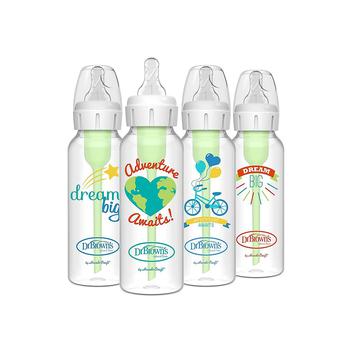 商品Dr. Browns | Anti-Colic Options+ Narrow Baby Bottles 8oz, 4 Pack, Green Dream,商家Macy's,价格¥233图片