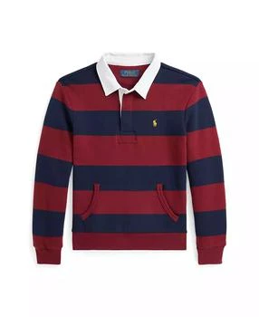 Ralph Lauren | Big BoysStriped Fleece Rugby Sweatshirt,商家Macy's,价格¥365