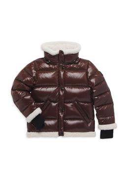 SAM., SAM. | Girl's Avery Truffle Shearling Jacket商品图片 4折