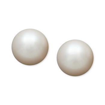 商品Pearl Earrings, 14k Gold AA Akoya Cultured Pearl Stud Earrings (5-1/2mm),商家Macy's,价格¥514图片