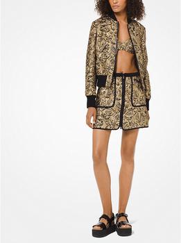 Michael Kors | Floral Brocade Zip Surf Skirt商品图片,3折, 独家减免邮费