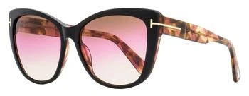 Tom Ford | Tom Ford Women's Cat Eye Sunglasses TF937 Nora 05F Black/Rose Havana 57mm 4折