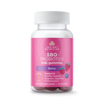 商品Ancient Nutrition | SBO Probiotics Kids | Gummies Berry (30 Gummies),商家Ancient Nutrition,价格¥143图片