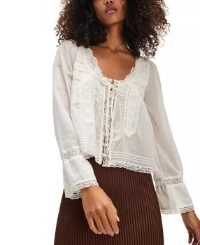 Free People | Women's Embroidered Lace Shirt,商家Macy's,价格¥721