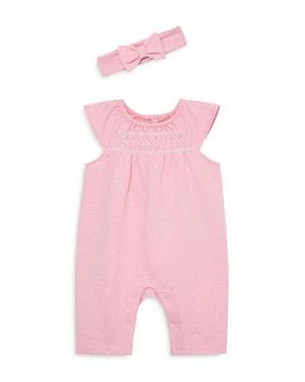 Little Me | Baby Girls' Dot Smocked Jumpsuit & Bow Headband Set - Baby,商家Bloomingdale's,价格¥253