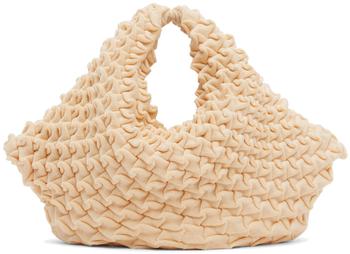 Issey Miyake | Beige Shell Knit Bag商品图片,