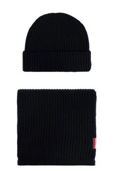 DSQUARED2 | Dsquared2 Logo Patch Scarf-Beanie Set,商家Cettire,价格¥2920