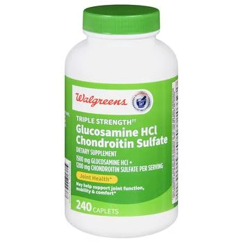 Walgreens | Glucosamine HCl Chondroitin Sulfate Caplets Triple Strength,商家Walgreens,价格¥438