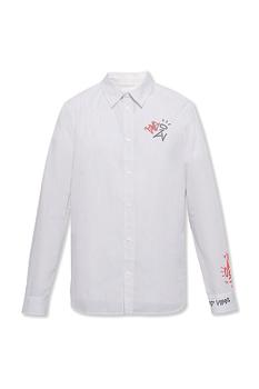 Zadig&Voltaire | Zadig & Voltaire Graffiti-Printed Buttoned Striped Shirt商品图片,7.6折