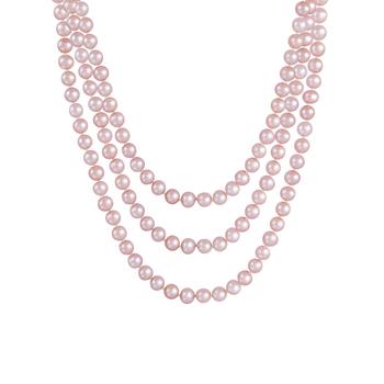 商品Endless Pink 80" Freshwater Pearl Necklace图片