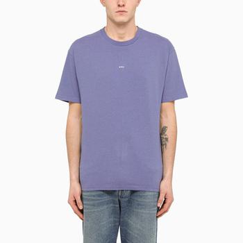 推荐Purple cotton crew-neck T-shirt商品