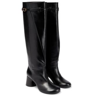 Khaite | Admiral leather knee-high boots商品图片,