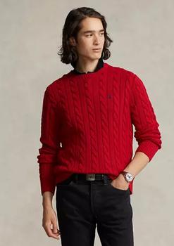 推荐Cotton Cable Knit Driver Long Sleeve Sweater商品