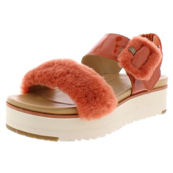 ugg凉鞋, UGG | Ugg Womens Le Fluff Mixed Media Slip On Flatform Sandals商品图片 7.5折