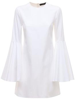 ELLERY | Dogma Poplin Mini Dress W/flared Sleeves商品图片,4.4折