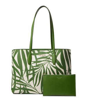 kate spade tote单肩包, Kate Spade | All Day Palm Fronds Printed PVC Large Tote商品图片 6.4折
