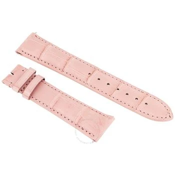 Hadley Roma | Light Pink 21 MM Alligator Leather Strap,商家Jomashop,价格¥161