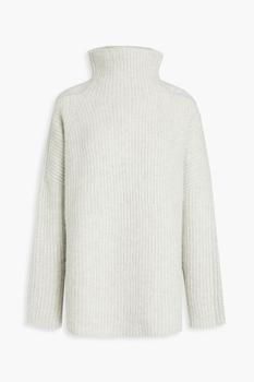 3.1 Phillip Lim | Pointelle-trimmed ribbed-knit turtleneck sweater商品图片,4折起
