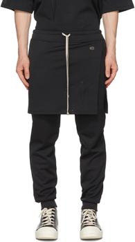 Rick Owens价格, Rick Owens | Black Champion Edition Mesh Toga Lounge Pants商品图片 额外8.5折, 额外八五折