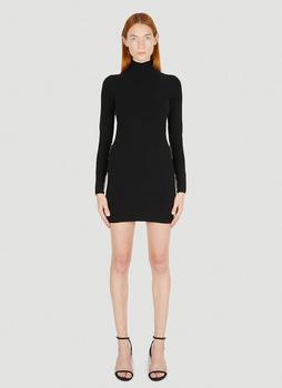亚历山大王 连衣裙, Alexander Wang | Logo Jacquard Dress in Black商品图片 