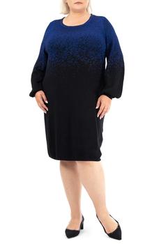 Nina Leonard | Ombré Knit Sweater Dress商品图片,4.4折